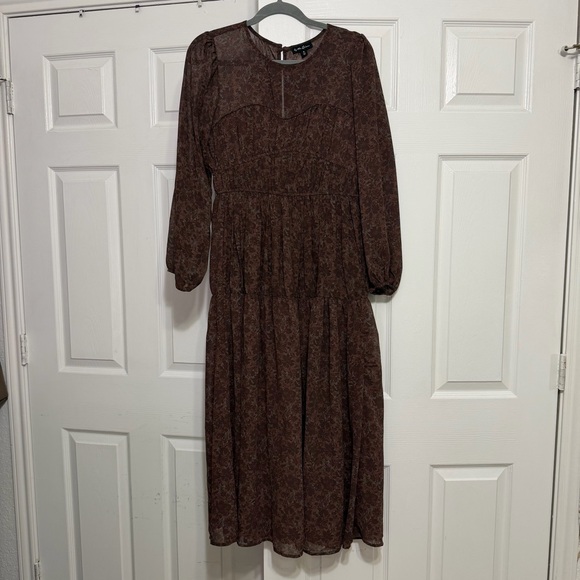 By The River Dresses & Skirts - Chic Brown Maxi Dress